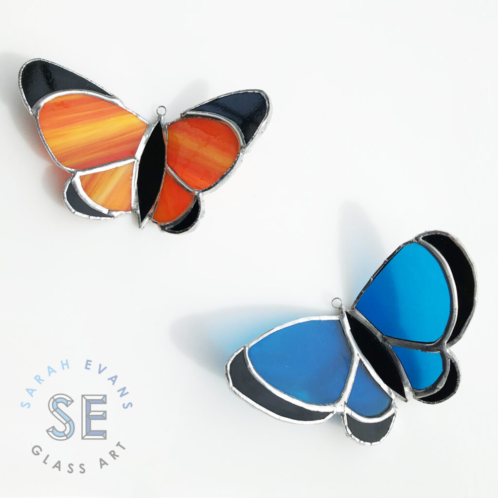 Sarah Evans Glass Art Stained Glass Butterflies
